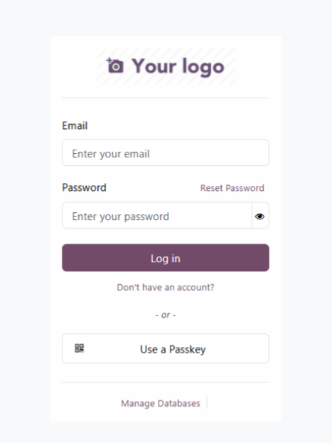Login after